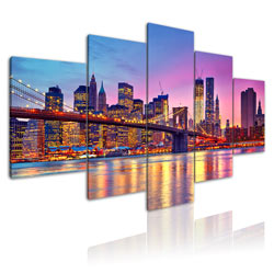 NEW YORK SKYLINE 7 - 5 pz. cm 200x90